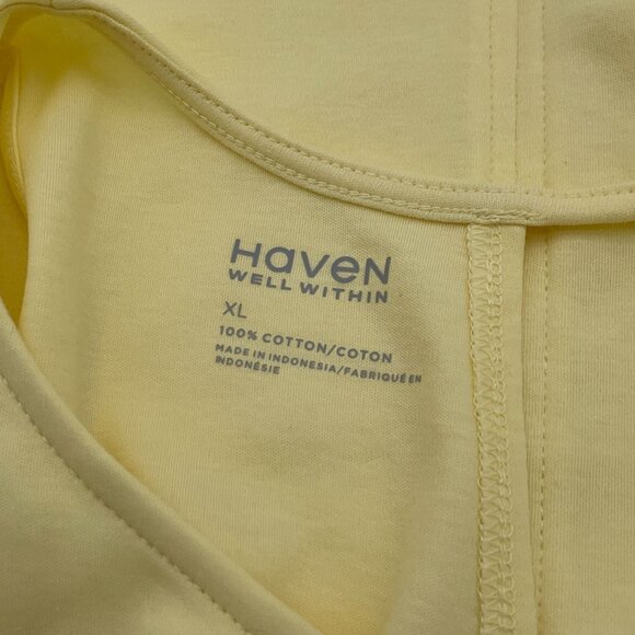 Haven Well Within Yellow Cotton Strappy Back Tank XL NWT - Picture 4 of 7
